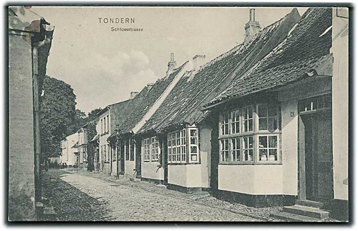 Schlossstrasse i Tønder. J. A. Bödewadt no. 1908. 