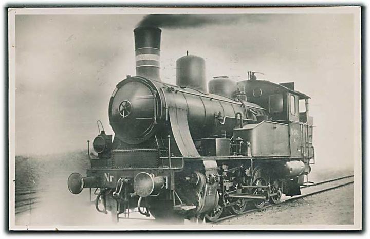 Rangerlokomotivet Q, Nr. 342. Bygget 1943. Alex Vincents no. 2. Fotokort. 