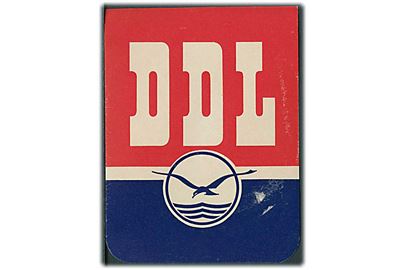 DDL bagagemærkat, ubrugt. Ca. 1945.