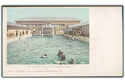 The swimming pool at Palm Beach, Florida. Detroit Photographic co. no. 6224. 