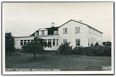 Thygesens Afholdshotel på Rømø. Stjernefoto no. 29847. Fotokort. 