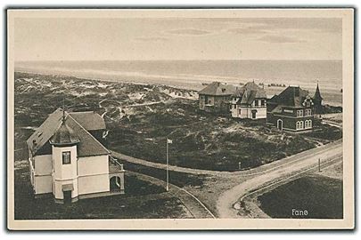Villaer på stranden på Fanø. Stenders no. 49255. 