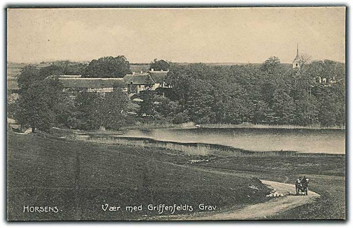 Griffenfeldts Grav i Horsens. Stenders no. 672.