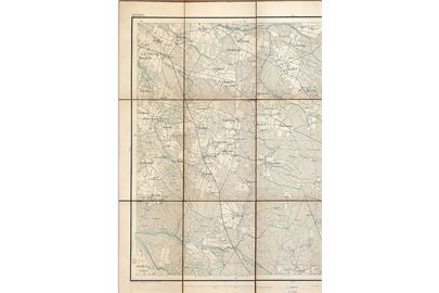 Generalstabens Topografiske Kort over Kvong. No. 108. 54 x 45 cm. 1876. 