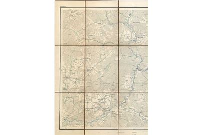 Generalstabens Topografiske Kort over Borris. No. 93. 54 x 45 cm. 1877.