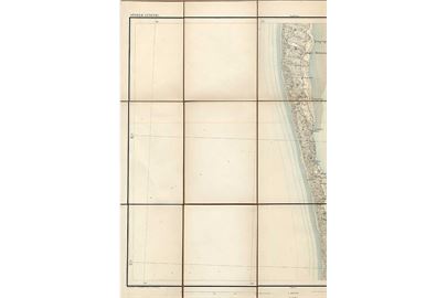 Generalstabens Topografiske Kort over Sønd. Lyngvig. No. 91. 54 x 45 cm. 1876.