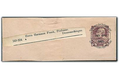 3 h. Franz Joseph helsagskorsbånd forudannulleret Mittelung des Deutsch und Österreichischen Alpen-Vereines i Wien Ende April 1911 til Donaueschingen.