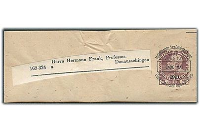 3 h. Franz Joseph helsagskorsbånd forudannulleret Mittelung des Deutsch und Österreichischen Alpen-Vereines i Wien Ende Mai 1911 til Donaueschingen.