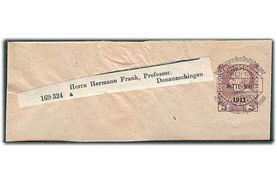 3 h. Franz Joseph helsagskorsbånd forudannulleret Mittelung des Deutsch und Österreichischen Alpen-Vereines i Wien Mitte Mai 1911 til Donaueschingen.