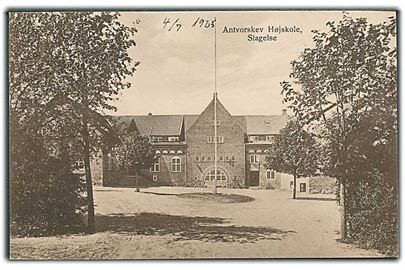 Antvorskev Højskole i Slagelse. Aug. Jørgensen no. 49. 