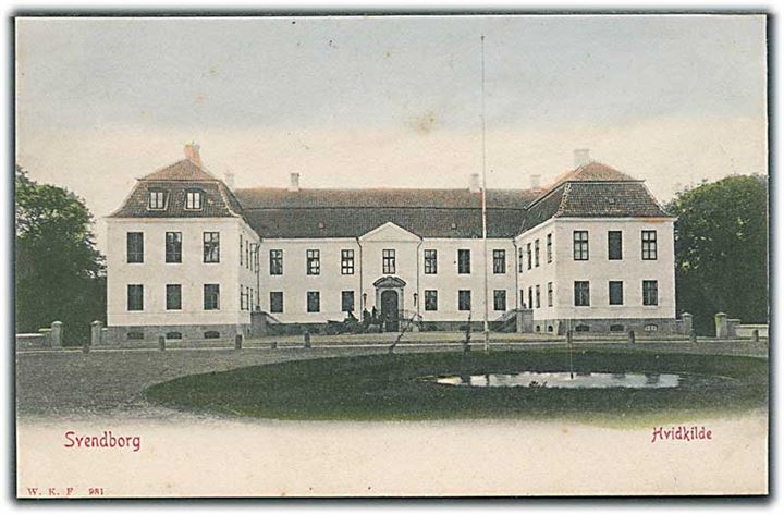 Hvidkilde Slot i Svendborg. Warburgs Kunstforlag no. 981.