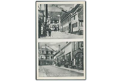 Klosterstræde i Svendborg 1884 & 1934. Uden adresselinier. U/no. 