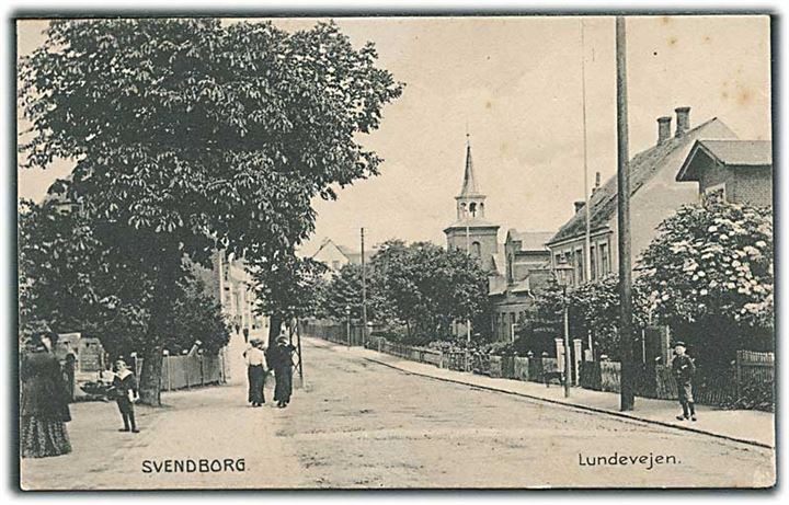 Lundevejen i Svendborg. Stenders no. 12213.