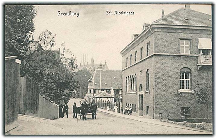 Sct. Nicolaigade i Svendborg. Peter Alstrups no. 3410.