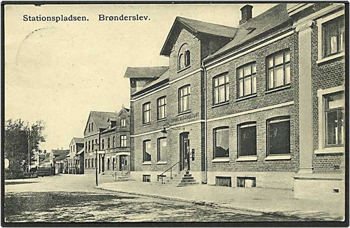 Stationspladsen i Brønderslev. C. N:s. Lj. no. 7110
