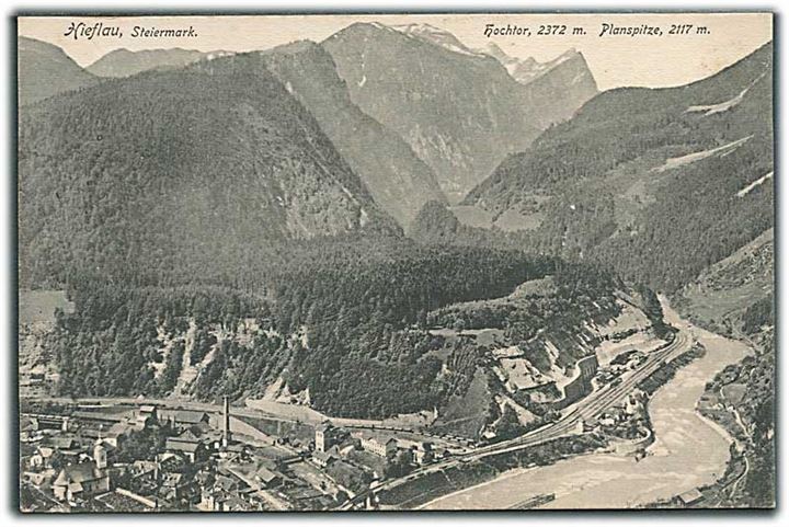 Hieflau, Steiermark. Hochtor, 2372 m. Planespitze, 2117 m. P. Ledermann no. 11987.