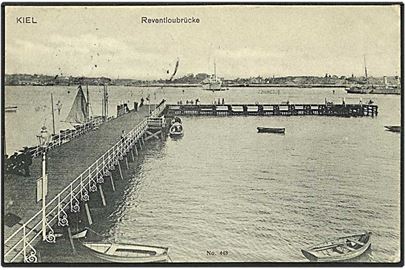 Reventloubrücke i Kiel, Tyskland. G. Lempe no. 443.