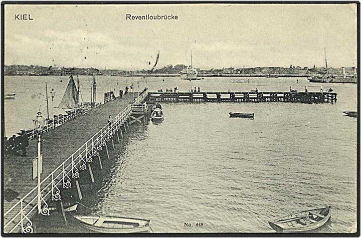 Reventloubrücke i Kiel, Tyskland. G. Lempe no. 443.