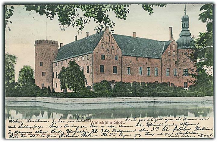 Widtsköfle Slot i Vittskövle, Sverige. Carl Gleerup no. 213.