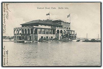 Detroit Boat clus, Belle Isle. Kresge & Wilson u/no. 
