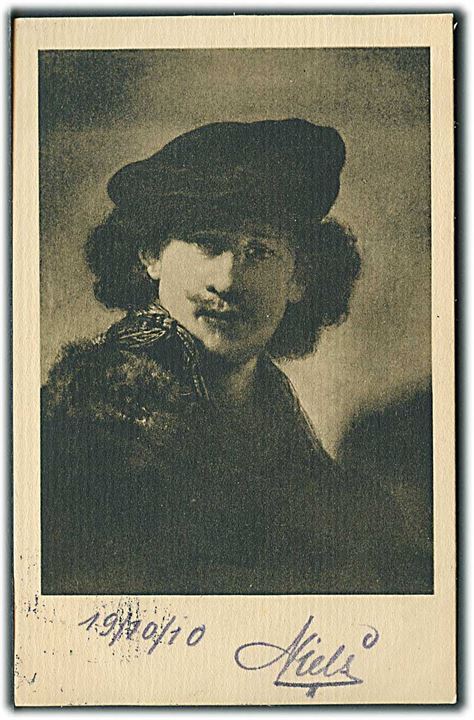 Kgl. Galerie Berlin. Selvportræt af Rembrandt van Rijn. Mittet & Co. no. 5. 
