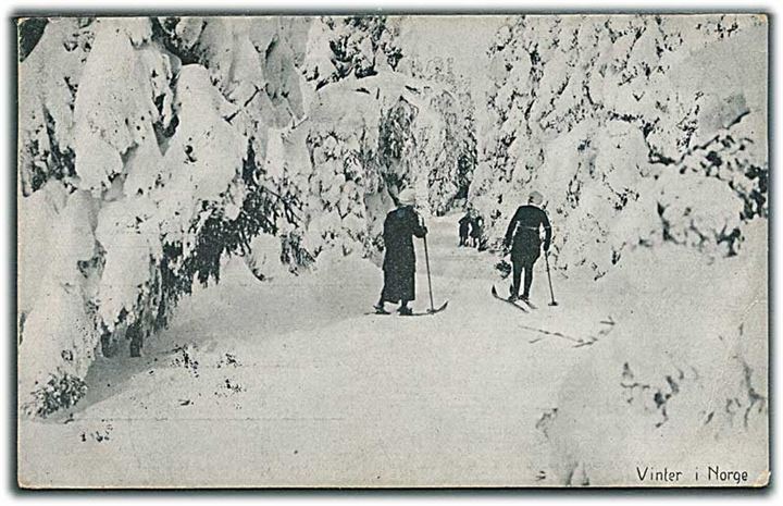 Vinter. Familie på ski. J.H.K. no. 2246/10.