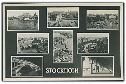 Små billeder fra Stockholm. Fotokort. Harald Olsen no. 444. 