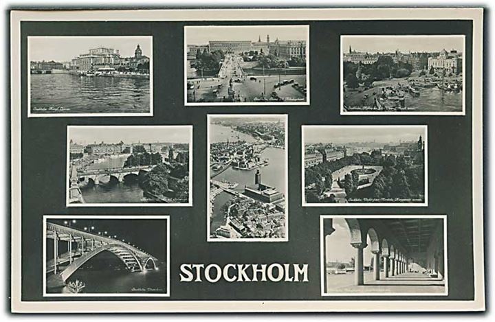 Små billeder fra Stockholm. Fotokort. Harald Olsen no. 444. 