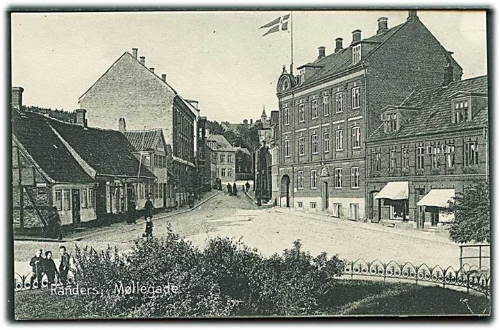 Møllegade i Randers. Stenders no. 16878.
