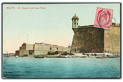 Malta. St. Angelo and Isola Point. U/no. 
