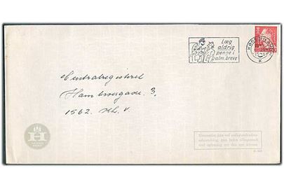 60 øre Fr. IX med perfin “DPh” (Forsikrings A/S Dansk Phønix) på aflang kuvert fra Forsikring Hafnia i København d. 9.1.1970.