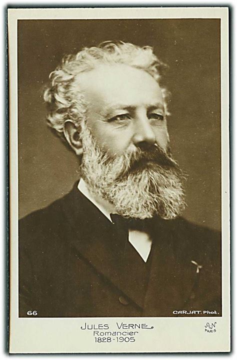 Jules-Gabriel Verne, Romancier 1828-1905. (Fransk Forfatter). Carjat Foto. No. 66.
