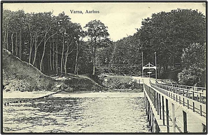 Anlægsbroen ved Varna, Aarhus. W. Rotweder u/no.