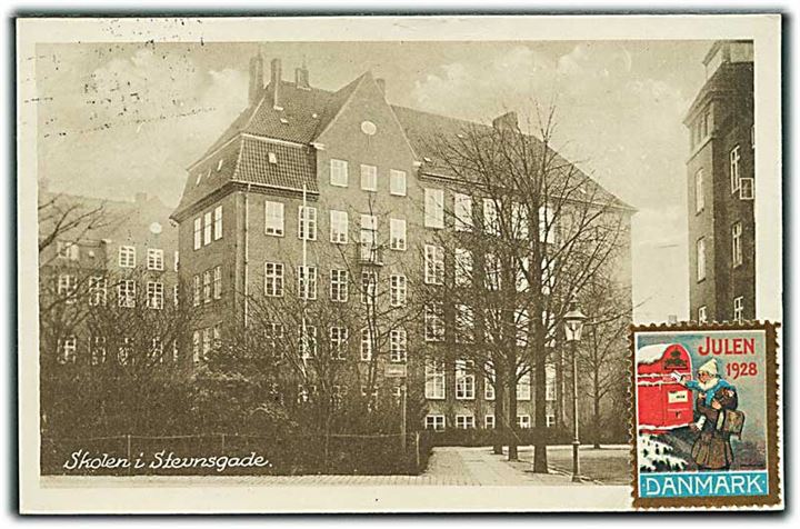 Skolen i Stevnsgade i København. H. Svanberg & J. u/no. 