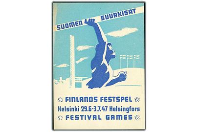 Finlands Festspil i Helsinki 29.6 - 3.7. 1947. U/no. Lille hjørneknæk. 
