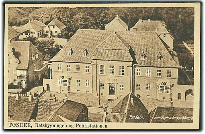 Retsbygningen og Politistationen i Tønder. No. 17 11205.