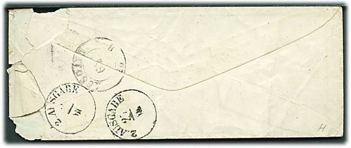 1870. Ufrankeret feldpostbrev fra den tysk-franske krig stemplet Feld-Post-Exped. d. 21.8.1870 med ovalt afdelingsstempel: K.S.Sanitäts-Detachement. 
