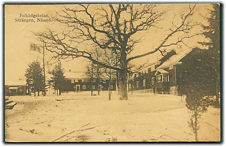Folkhögskolan Sörängen, Nässjö i sne. I. Carlson u/no.