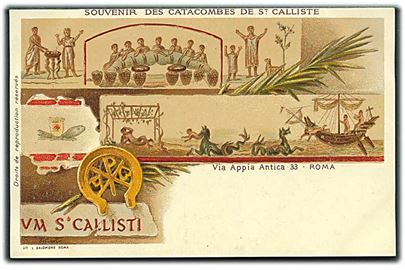 Rom. Souvenir fra Catacombes de St. Calliste. U/no.