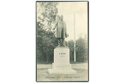 C. Bergs Statue i Kolding. Stenders no. 7079.