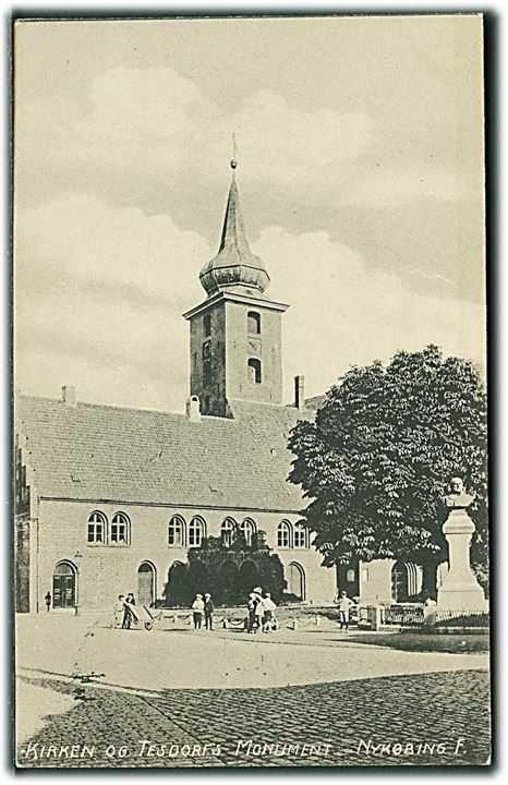 Kirken og Tesdorfs Monument, Nykøbing Falster. U/no. 