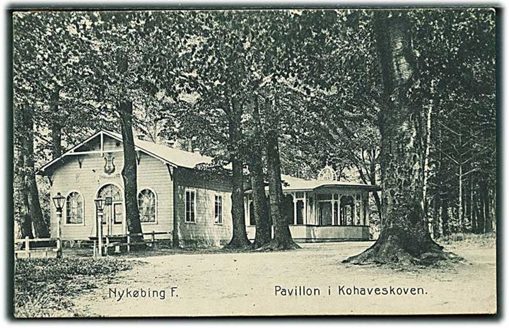 Pavillon i Kohaveskoven, Nykøbing Falster. Stenders no. 1769.