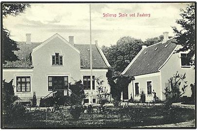 Sollerup skole ved Faaborg. W.K.F. no. 3925.