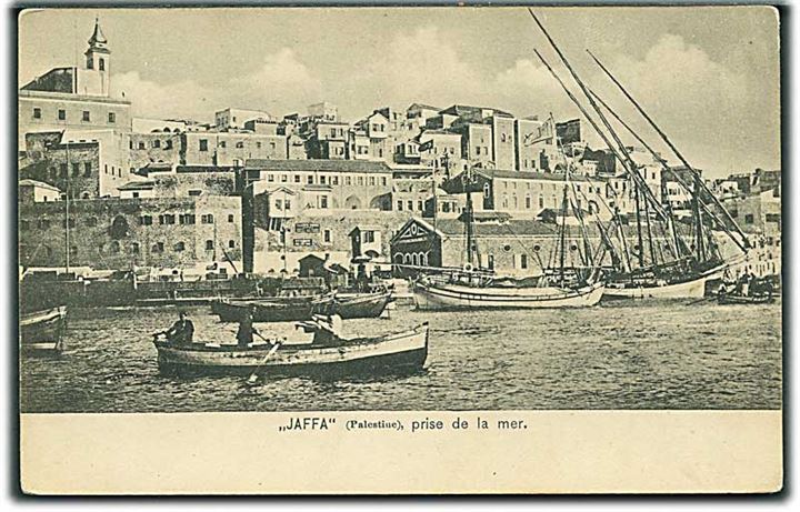 Havneparti fra Jaffa, Israel. MJS no.1851.