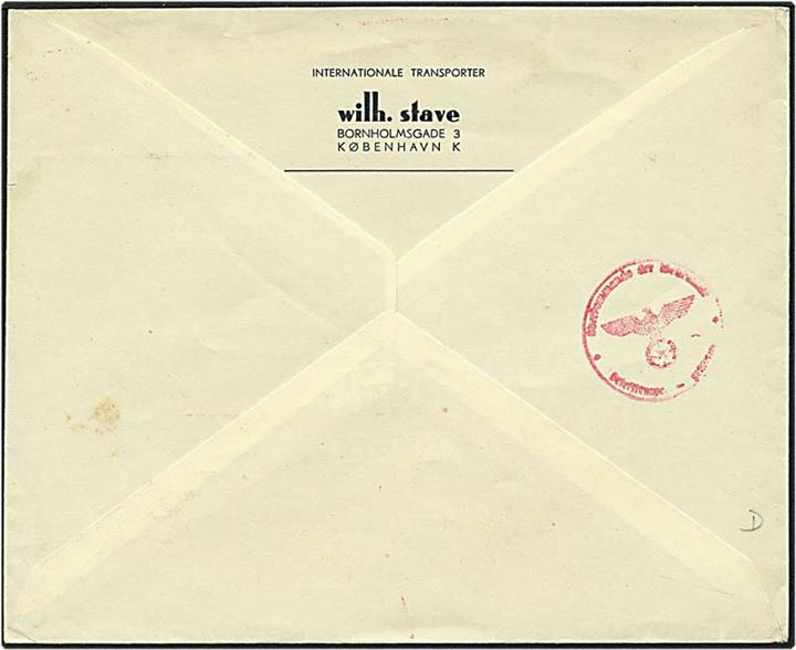 8 øre posthus-franko frankeret tryksag fra København d. 2.12.1940 til Wien, Østrig. Passér-stemplet af den tyske censur i Berlin.