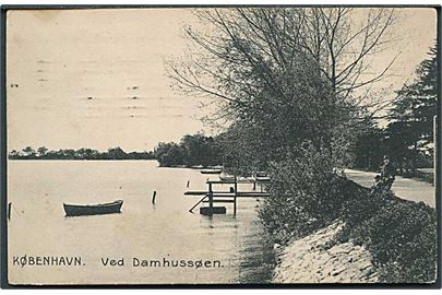 Parti fra Damhussøen i København. Stenders no. 10811.