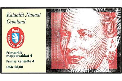 Postfrisk Grønland frimærkehæfte nr. 4. AFA 350,-