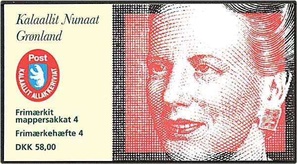 Postfrisk Grønland frimærkehæfte nr. 4. AFA 350,-