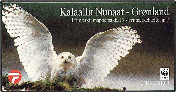 Postfrisk Grønland frimærkehæfte nr. 7.