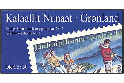 Postfrisk Grønland julefrimærkehæfte nr. 2. AFA 300,-
